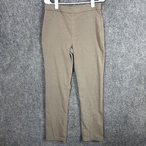 Marla Wynne Pants Womens Size 14 Brown Slim Straight Work